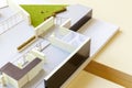 Model of a roofless apartment building Royalty Free Stock Photo