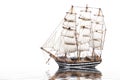 Model of the sailing ship Amerigo Vespucci Royalty Free Stock Photo