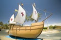 The model of the Santa Maria sailing ship, used by Christopher Columbus in 1492, Palos de la Frontera (EspaÃ¯Â¿Â½a), Spain