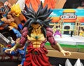 Model scale action figures characters from popular Japanese animated series DRAGONBALL.