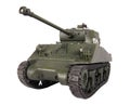 Model of Sherman tank Royalty Free Stock Photo