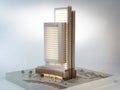 Architectural model, 3D illustration