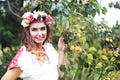 Model in slovakian national costume