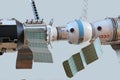 Model of the Soviet orbital station, Spaceship Soyuz