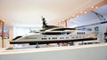Model of super luxury yacht at Yacht Show
