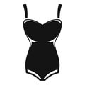 Model swimsuit icon, simple style