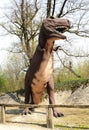 Model of Tarbosaurus Dinosaur Outdoors