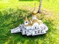 Model of the Temple of Seraphim of Sarov in the city of Khabarovsk in a public park in Moscow, Russia Royalty Free Stock Photo