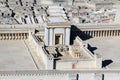 Model of the Temple on the Temple Mount in Ancient Jerusalem Royalty Free Stock Photo