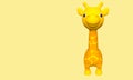 Model toy giraffe. 3d rendering
