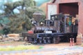 Model train engine at display at the Great Train Show Royalty Free Stock Photo