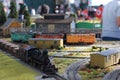 Model trains at display at the Great Train Show Royalty Free Stock Photo