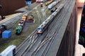 Model trains at display at the Great Train Show