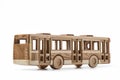 Model from the tree of toy bus. Royalty Free Stock Photo