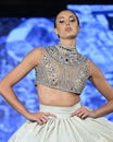 Model walks for designer Giannina Azar (@gianninaazar)