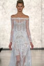 A model walks at Inbal Dror Bridal Fall Winter 2016 Runway Show