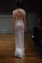 A model walks the runway at the Alon Livne White 2017 Bridal Collection