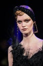 A model walks the runway during The Blonds February 2017 New York Fashion Week Royalty Free Stock Photo