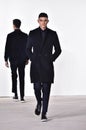 A model walks the runway at Carlos Campos fashion show during the New York Fashion Week Men's Fall/Winter 2016