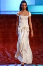 Model walks runway fashion show of Valentino Ready-To-Wear collection