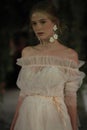 A model walks the runway for Galia Lahav Bridal show Fall/Winter 2018 Collection