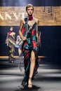 A model walks the runway during the Lanvin show Royalty Free Stock Photo