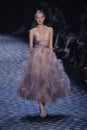 A model walks the runway at the Marchesa fashion show