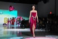 A model walks the runway wearing The Blonds Fall 23 Collection during New York Fashion Week