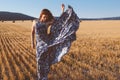 Model wearing maxi dress outdoors