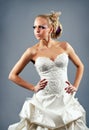Model in a wedding dressd Royalty Free Stock Photo
