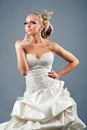 Model in a wedding dressd Royalty Free Stock Photo