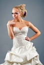 Model in a wedding dressd Royalty Free Stock Photo