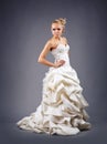 Model in a wedding dressd Royalty Free Stock Photo