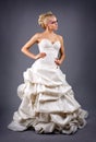 Model in a wedding dressd Royalty Free Stock Photo