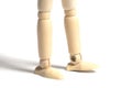 Model of wooden artist mannequin feet