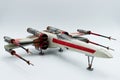 Model of X-Wing Fighter from Star Wars isolated on white background