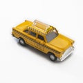 model of yellow new york city taxi cab Royalty Free Stock Photo