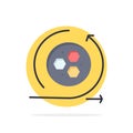 Modeling, Api, Modeling, Science Abstract Circle Background Flat color Icon Royalty Free Stock Photo