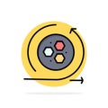 Modeling, Api, Modeling, Science Abstract Circle Background Flat color Icon Royalty Free Stock Photo