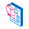 modeling data science isometric icon vector illustration Royalty Free Stock Photo