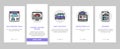 Modeling Engineering Onboarding Icons Set Vector