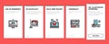Modeling Engineering Onboarding Icons Set Vector