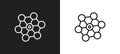modeling outline icon in white and black colors. modeling flat vector icon from activity and hobbies collection for web, mobile