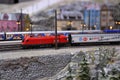 Model railway in the Traumwerk in Anger Bavaria Royalty Free Stock Photo