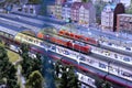 Model railway in the Traumwerk in Anger Bavaria Royalty Free Stock Photo