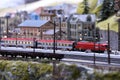 A Model railway in the Traumwerk in Piding Bavaria Royalty Free Stock Photo