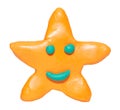 Modelling clay smiling star