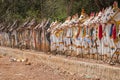 Models of mythical horses in Tamil Nadu state, India