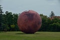 Amazing spectacle of inflatable planet models in Brno Czech Republic