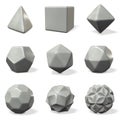 Models of polyhedron. rounded chamfer.